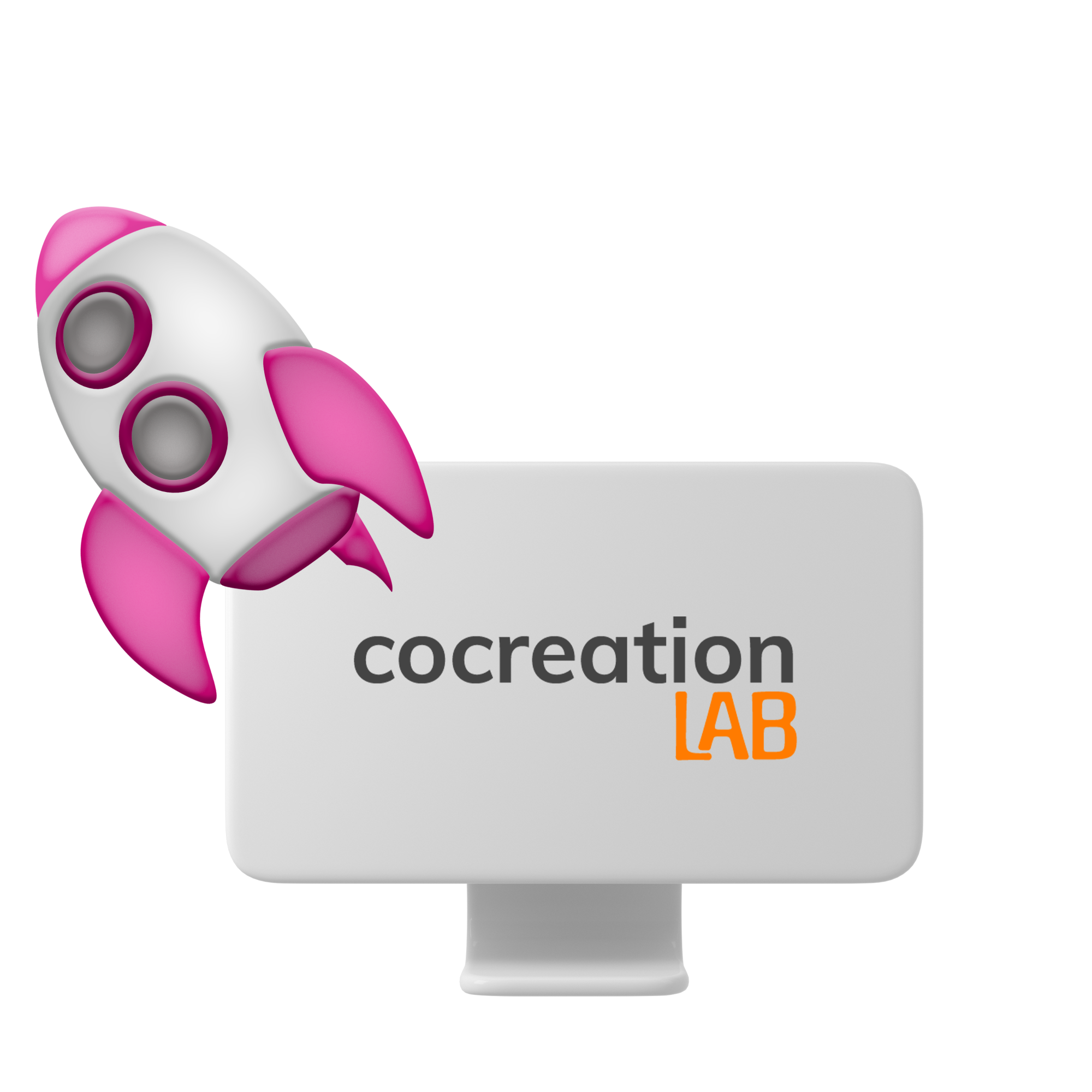 Computador com foguete